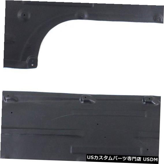 エンジンカバー Engine Splash Shield Under Cover Set Of 2 LH & RH Side Fits BMW 535i GT 550i GT 【並行輸入品】