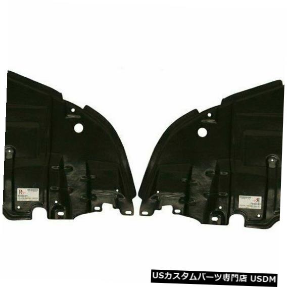エンジンカバー 2個のLHおよびRHサイドカバーセットの下のエンジンスプラッシュシールドはLexus ES350に適合 Engine Splash Shield Under Cover Set Of 2 LH And RH Side Fits Lexus ES350 【並行輸入品】