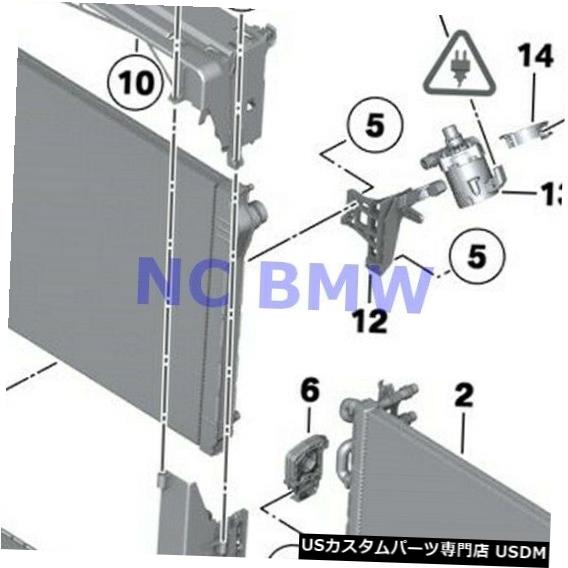 ラジエーターカバー BMW純正ラジエーター取り付けモジュールキャリアカバーF01 F01N F02 F02N F04 BMW Genuine Radiator Mounting Module Carrier Cover F01 F01N F02 F02N F04 【並行輸入品】