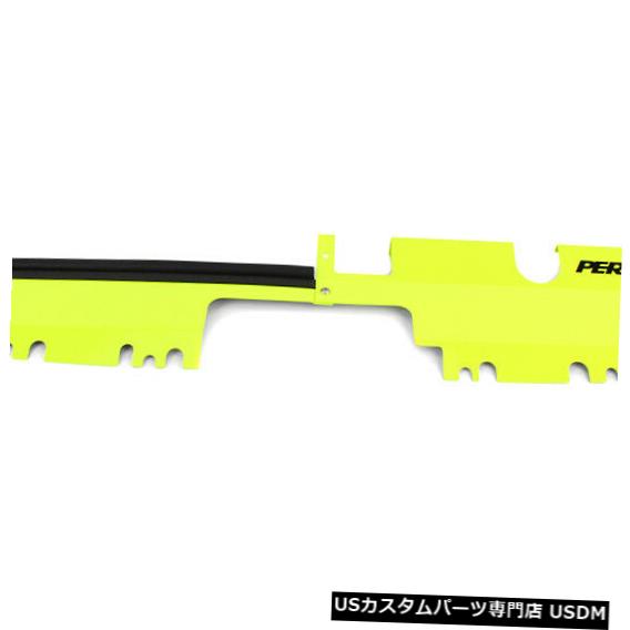 ラジエーターカバー ペリンパフォーマンスラジエーターシュラウドカバーは2015-2020 WRX / STiに適合-ネオンイエロー Perrin Performance Radiator Shroud Cover Fits 2015-2020 WRX / STi - Neon Yellow 【並行輸入品】