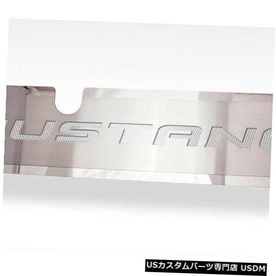 ラジエーターカバー 2015-2017 Mustang GT用ホワイトカーボンファイバー「MUSTANG」インレイ付きラジエーターカバー Radiator Cover With White Carbon Fiber \