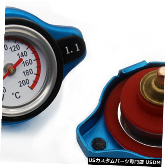 ラジエーターカバー ユニバーサル1.1バーラジエーターキャップカバー水温計圧力キャップ Universal 1.1 Bar Radiator Cap Cover Water Temperature Gauge Pressure caps 【並行輸入品】