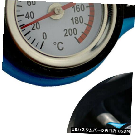 ラジエーターカバー 新しい青1.3バー車SUVサーモスタットラジエーターキャップカバー水温計 New Blue 1.3 Bar Car SUV Thermostatic Radiator Cap Cover Water Temperature Gauge 【並行輸入品】