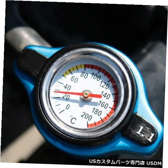 ラジエーターカバー 水温I4J4のユニバーサルサーモサーモスタットラジエーターキャップカバー Universal Thermo Thermostatic Radiator Cap Cover with Water Temperature I4J4 【並行輸入品】
