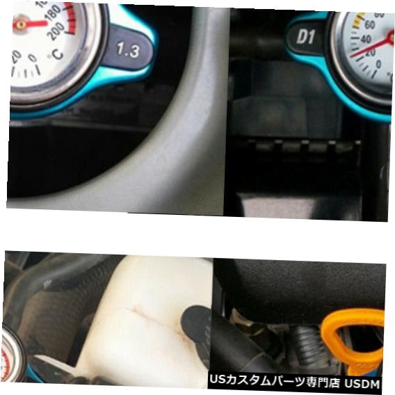 ラジエーターカバー 1.1BAR大型ヘッドカーラジエーターキャップカバー温度計メーターアルミニウム 1.1BAR Large Head Car Radiator Cap Cover Temperature Gauge Meter Aluminum 【並行輸入品】