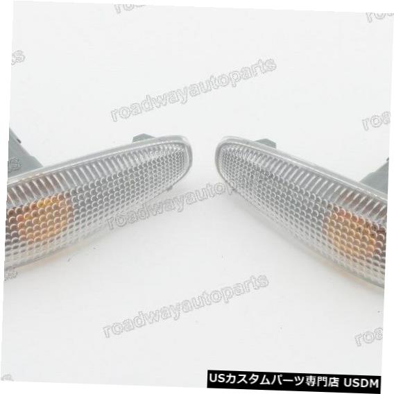 Turn Signal Lamp 三菱ランサーエボ用1ペアサイドフェンダーマーカーライトターンシグナルランプ 1Pair Side Fender Marker Light Turn Signal Lamp for Mitsubishi Lancer Evo 【並行輸入品】