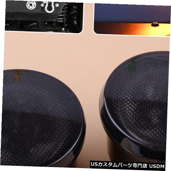 Turn Signal Lamp ジープラングラーJKに合う2個入LEDデイタイムランニングライトターンシグナルランプ 2pcs LED Daytime Running Lights Turn Signal Lamps Fit For Jeep Wrangler JK 【並行輸入品】
