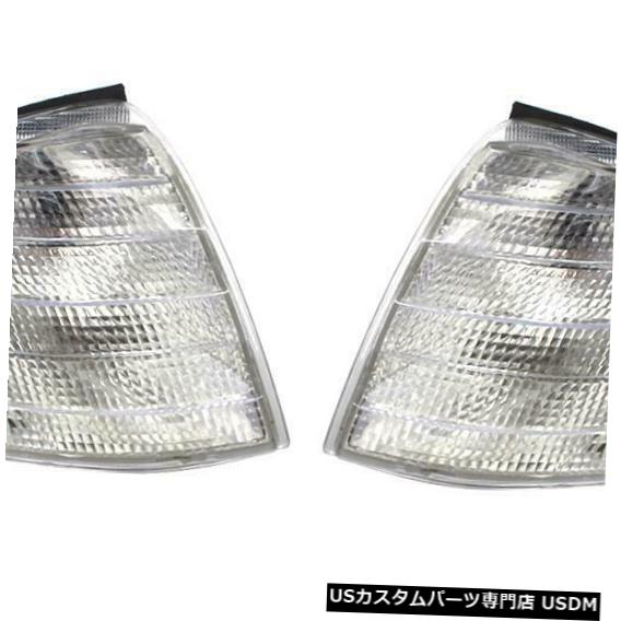 Turn Signal Lamp CクラスW202 1994-2000 WT7n用1ペアクリアレンズコーナーターンシグナルランプライト 1 Pair Clear Lens Corner Turn Signal Lamp Lights for C Class W202 1994-2000 WT7n 【並行輸入品】 29,029円