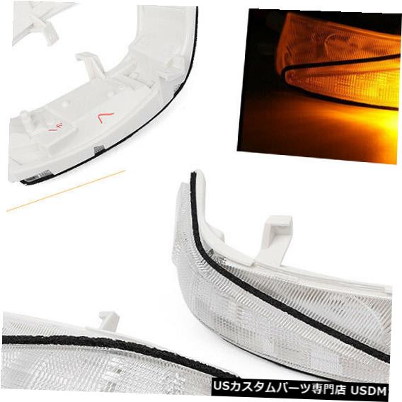 Turn Signal Lamp ホンダシビック2006-11の左右2xバックミラーランプLEDターンシグナルライト 2x Rearview Mirror Lamp LED Turn Signal Light Left Right For Honda Civic 2006-11 【並行輸入品】 29,029円