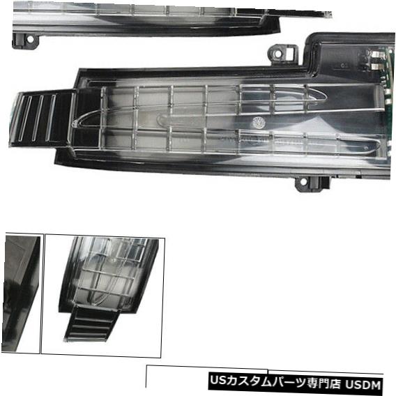 Turn Signal Lamp ベンツW166 W463 W164 W251の左側+右側LEDミラーターンシグナルライトランプ Left + Right Side LED Mirror Turn Signal Light Lamp For Benz W166 W463 W164 W251 【並行輸入品】