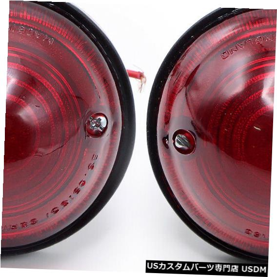 Turn Signal Lamp ジープウィリスCj5 Cj6 Cj7 Cj8 1945-1975の赤いターンシグナルライトランプ Red Turn Signal Light Lamp For Jeep Willys Cj5 Cj6 Cj7 Cj8 1945 - 1975 【並行輸入品】