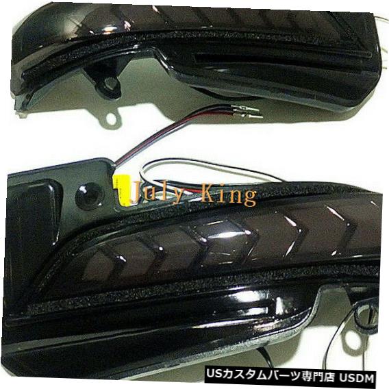 Turn Signal Lamp トヨタフォーチュナー用リアビューミラーライトストリーマーターンシグナルDRLグラウンドランプ Rear-view Mirror Light Streamer Turn Signals DRL Ground Lamp for Toyota Fortuner 【並行輸入品】