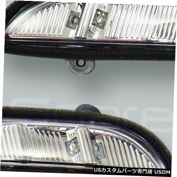 Turn Signal Lamp ドアミラーターンシグナルランプライトペアフィット2007-2009 MB SクラスW221 Door Mirror Turn Signal Lamps Lights PAIR fits 2007-2009 MB S-class W221 【並行輸入品】