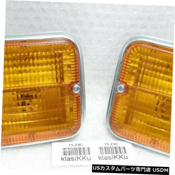 Turn Signal Lamp 2個のフロントインジケーターターンシグナルランプアセンブリセットダイハツタフトF20 F50ワイルドキャット 2pcs FRONT INDICATOR TURN SIGNAL LAMP ASSY SET DAIHATSU TAFT F20 F50 WILDCAT 【並行輸入品】
