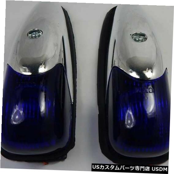 Turn Signal Lamp ペアユニバーサルウインカー警告灯車チューニング警告ルーフランプブルー＃un36 Pair Universal Turn Signal Warning Light car tuning warning roof lamp blue #un36 【並行輸入品】