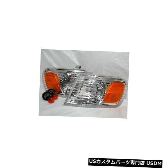 Turn Signal Lamp 2001 2002カローラ用フロントコーナーターンシグナルパークライトランプ2ペア Front Corner Turn Signal Park Light Lamps w/2Bulbs a Pair for 2001 2002 Corolla 【並行輸入品】