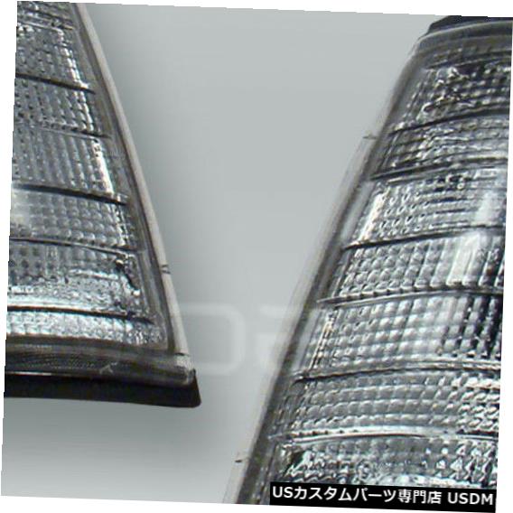Turn Signal Lamp TYCスモークコーナーライトパーキングランプペア1988-1995 MB E-Class W124に適合 TYC Smoke Corner Lights Parking Lamps PAIR fits 1988-1995 MB E-Class W124 【並行輸入品】