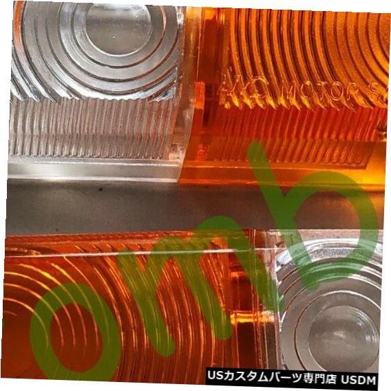 Turn Signal Lamp ダットサンフォーニッサンブルーバード1500 510フロントパーキングランプターンシグナルライトレンズ DATSUN FOR NISSAN BLUEBIRD 1500 510 FRONT PARKING LAMP TURN SIGNAL LIGHT LENS 【並行輸入品】