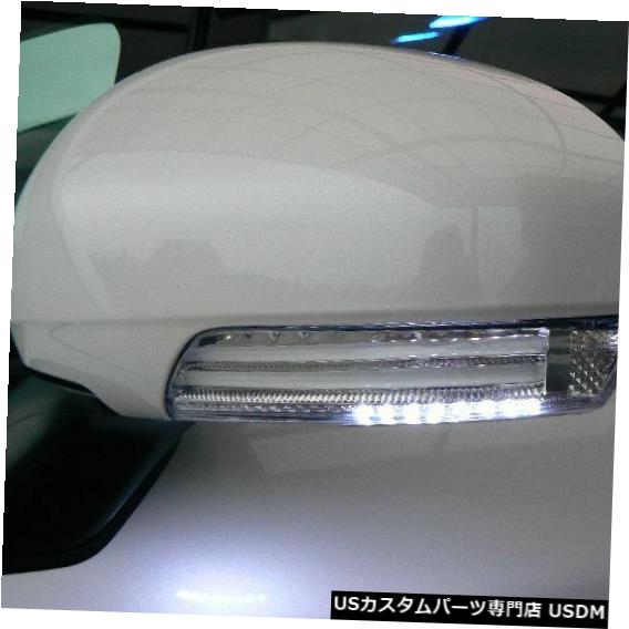 Turn Signal Lamp トヨタプリウス2010-15 LEDミラーカバーターンシグナルライトランプホワイト色塗装 Toyota PRIUS 2010-15 LED mirror cover turn signal light lamp WHITE-color painted 【並行輸入品】