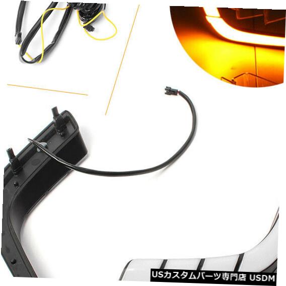 Turn Signal Lamp スズキスイフト2014 2015 2016のLEDデイタイムランニングライトDRLランプターンシグナル LED Daytime Running Light DRL lamp Turn Signals For Suzuki Swift 2014 2015 2016 【並行輸入品】