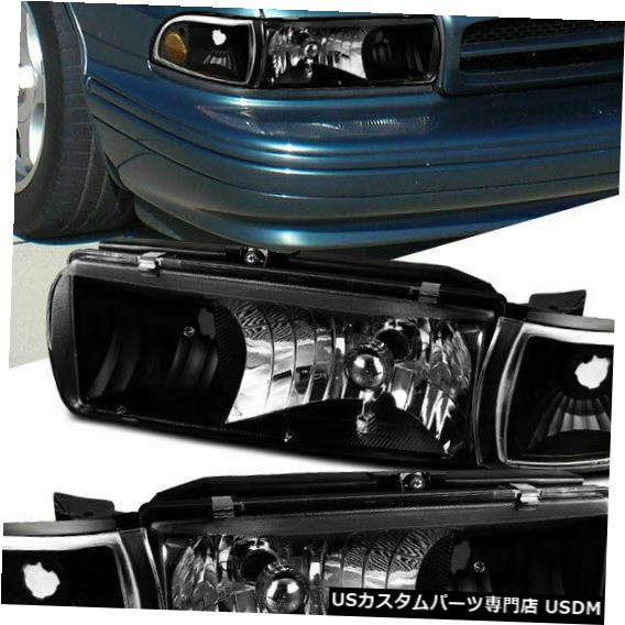 Turn Signal Lamp シボレー91-96カプリース94-96インパラブラックヘッドライトコーナーターンシグナルランプ For Chevy 91-96 Caprice 94-96 Impala Black Headlights Corner Turn Signal Lamps 【並行輸入品】