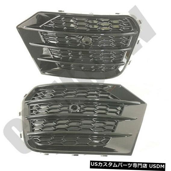 Front Bumper Cover 2ピースオートフロントバンパーフォグランプカバートリムアウディQ3 2016-2018 2pcs Auto Front Bumper Fog Lamp Cover Trim Refit Fit For Audi Q3 2016-2018 【並行輸入品】