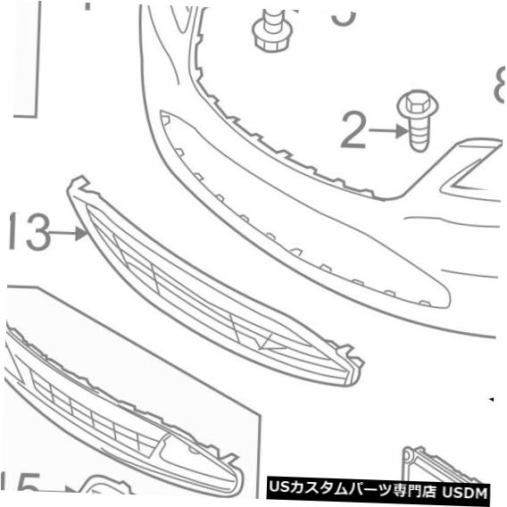 Front Bumper Cover フォードOEM 13-18トーラスフロントバンパーサイドカバー左DG1Z17E811DA FORD OEM 13-18 Taurus Front Bumper-Side Cover Left DG1Z17E811DA 【並行輸入品】