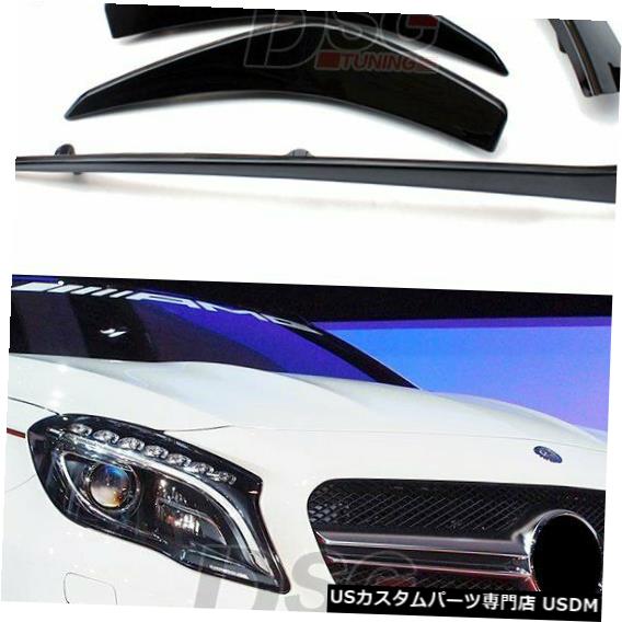 Front Bumper Cover 4xグロスフロントバンパースプリッターフラップカバートリムメルセデスベンツGLAクラスW156 AMG 4x Gloss Front Bumper Splitter Flap Cover Trim Mercedes-Benz GLA Class W156 AMG 【並行輸入品】