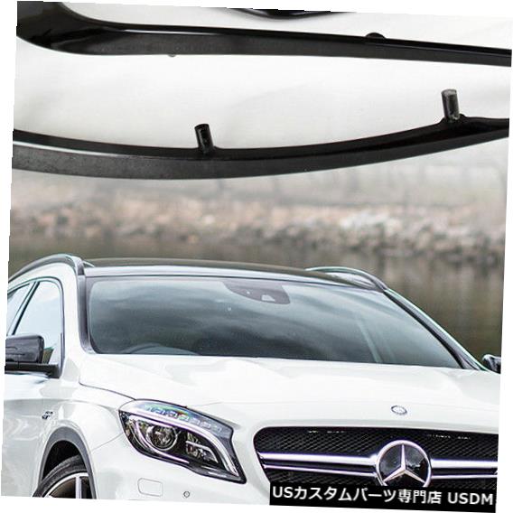 Front Bumper Cover メルセデスベンツGLAクラスW156 AMGフロントバンパースプリッターフラップカバートリム/ブラック Mercedes-Benz GLA-Class W156 AMG Front Bumper Splitter Flaps Cover Trim / Black 【並行輸入品】｜カスタムパーツ WORLD倉庫