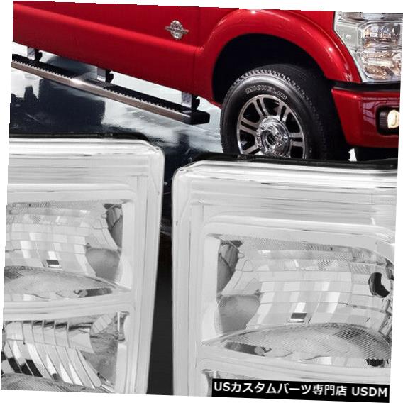 ヘッドライト 2011-2016フォードF250 / F350 / F450 SDに適合[Chrome / Clea r]クリスタルコーナーヘッドライトランプ Fits 2011-2016 Ford F250/F350/F450 SD[Chrome/Clear]Crystal Corner Headlight Lamp 【並行輸入品】