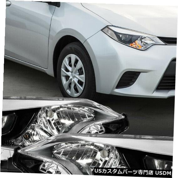 人気新品入荷 Headlight Projector Corner Crystal Chrome Clear Corolla Toyota 14 16 Fits 適合14 16トヨタカローラ クローム クリア クリスタルコーナープロジェクターヘッドライト ヘッドライト Usdm 0269 511 Bronze Qa