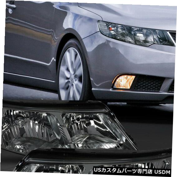 使い勝手の良い ライト ランプ Chrome Smoke Forte Koup Kia 10 13 Fits Smoke クリスタルコーナーヘッドライトヘッドランプ Chrome Koup Forte Kia 適合10 13 ヘッドライト Crystal Headlamp Headlight Corner