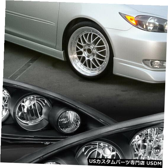 ヘッドライト 2005-2006トヨタカムリに適合[ブラック/クリア]アンバーコーナーヘッドライトヘッドランプランプ Fits 2005-2006 Toyota Camry [Black/Clear] Amber Corner Headlight Headlamp Lamp 【並行輸入品】