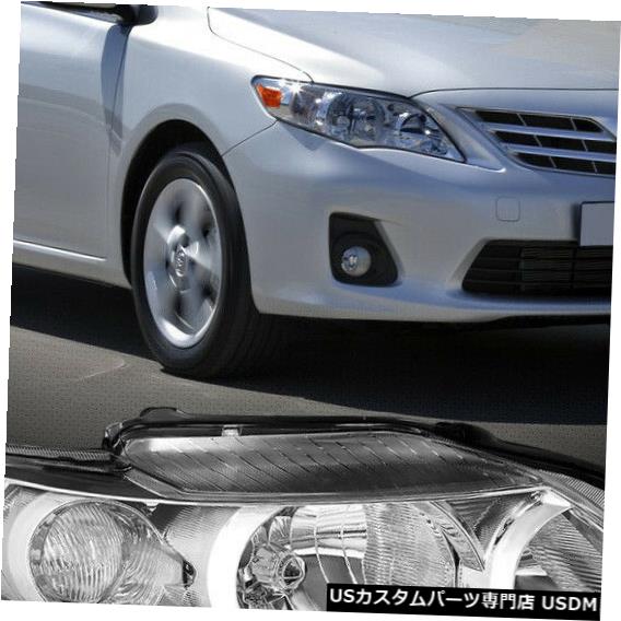 ヘッドライト 2009-2010トヨタカローラ[RH助手席側]クローム交換ヘッドライトに適合 Fits 2009-2010 Toyota Corolla [RH Passenger Side] Chrome Replacement Headlight 【並行輸入品】