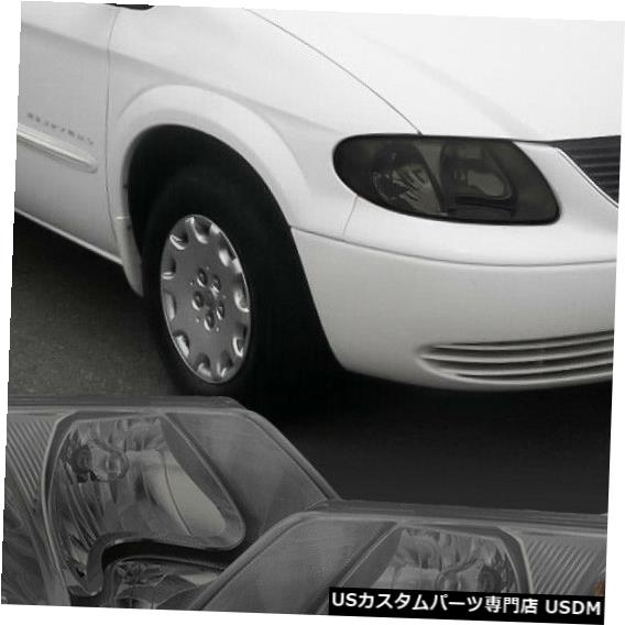 ヘッドライト Fits 2001-2007 Town&Country/Grand Caravan[Chrome/Smoke]Crystal Corner Headlight 【並行輸入品】
