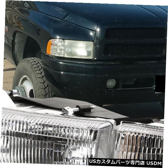 ヘッドライト 1994-2002 Ram 1500/2500 Left Side [Chrome / Crysta l]ヘッドライト+ Ambe rコーナーに適合 Fits 1994-2002 Ram 1500/2500 Left Side [Chrome/Crystal] Headlight+Amber Corner 【並行輸入品】