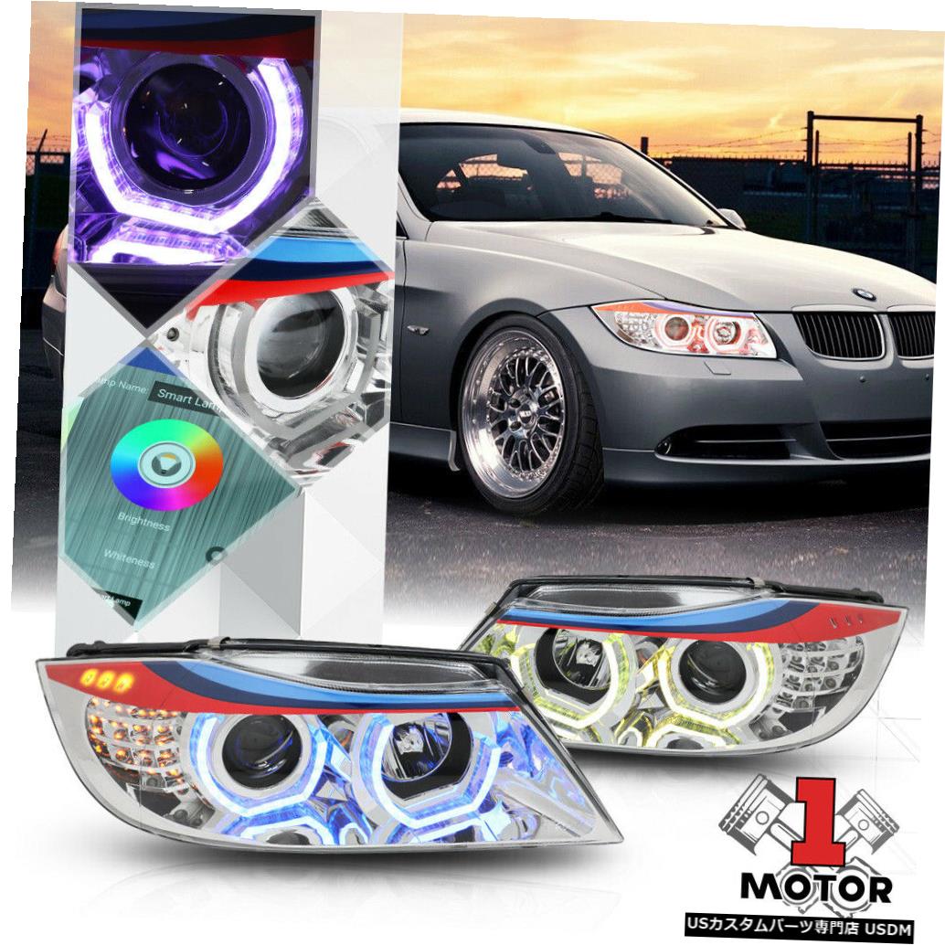 ライト ランプ 数々のアワードを受賞 Headlight Projector Halo 3d Rgb M Sport Chrome Haloプロジェクターヘッドライトled信号 3d Rgb M Sport 3シリーズ用chrome E90 06 08 ヘッドライト Led 3 Series E90 06 08 For Signal