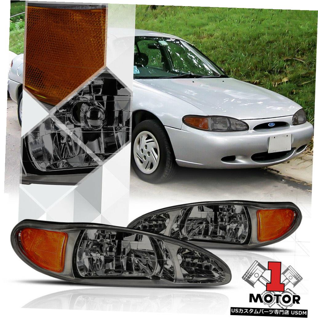 素敵な ライト ランプ 97 02 For Reflector Signal Turn Amber Headlight Tinted Smoke 97 02フォードエスコートセダン用スモークティンテッドヘッドライトアンバーターンシグナルリフレクター ヘッドライト Ford Sedan Escort Brickartconstructions Com