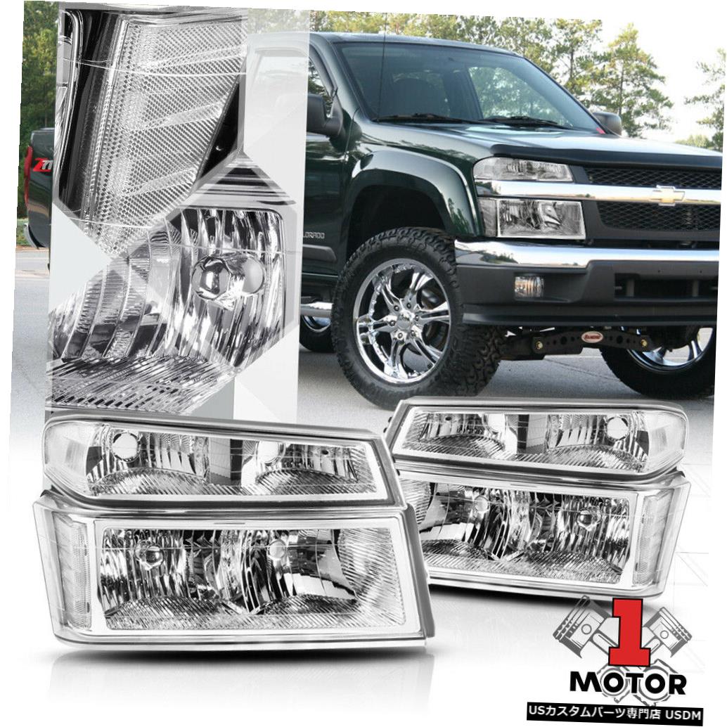 全商品オープニング価格 ライト ランプ ヘッドライト Colorado Canyon Chevy 04 12 For Reflector Signal Clear Headlight Housing Chrome N 04 12シェビーコロラド キャニオン用クロムハウジングヘッドライト クリアシグナルリフレクター