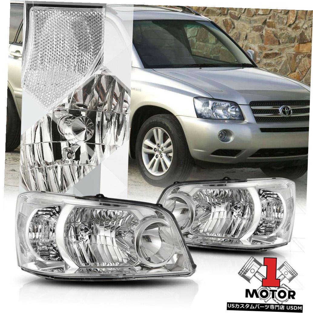 21春夏新作 ライト ランプ Highlander Toyota 04 06 For Reflector Signal Turn Clear Headlight Housing Chrome 04 06トヨタハイランダー用クロームハウジングヘッドライトクリアウインカーリフレクター ヘッドライト Pascasarjana Unsrat Ac Id