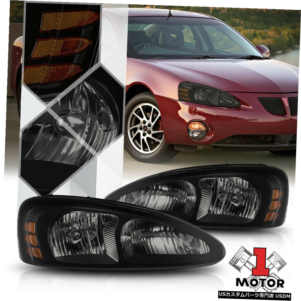 前照燈 04 08ポンティアックグランプリ代ニグロ スモークヘッドライトアンバーターンシグナルリフレクター Black Smoke Headlight Amber Turn Signal Reflector For 04 08 Pontiac Grand Prix Pghintheround Com
