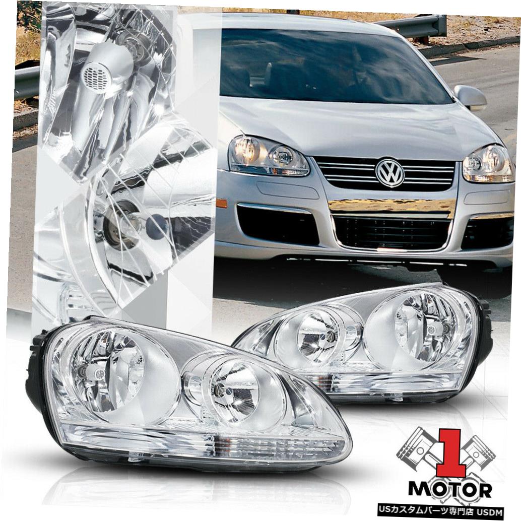 ランキング ライト ランプ Vw 05 10 ヘッドライト Jetta Mk5 Jetta Rabbit Vw 05 10 For Lamp Headlight Lens Clear Crystal Housing Chrome Mk5用のクロームハウジングクリスタルクリアレンズヘッドライトランプ Rabbit