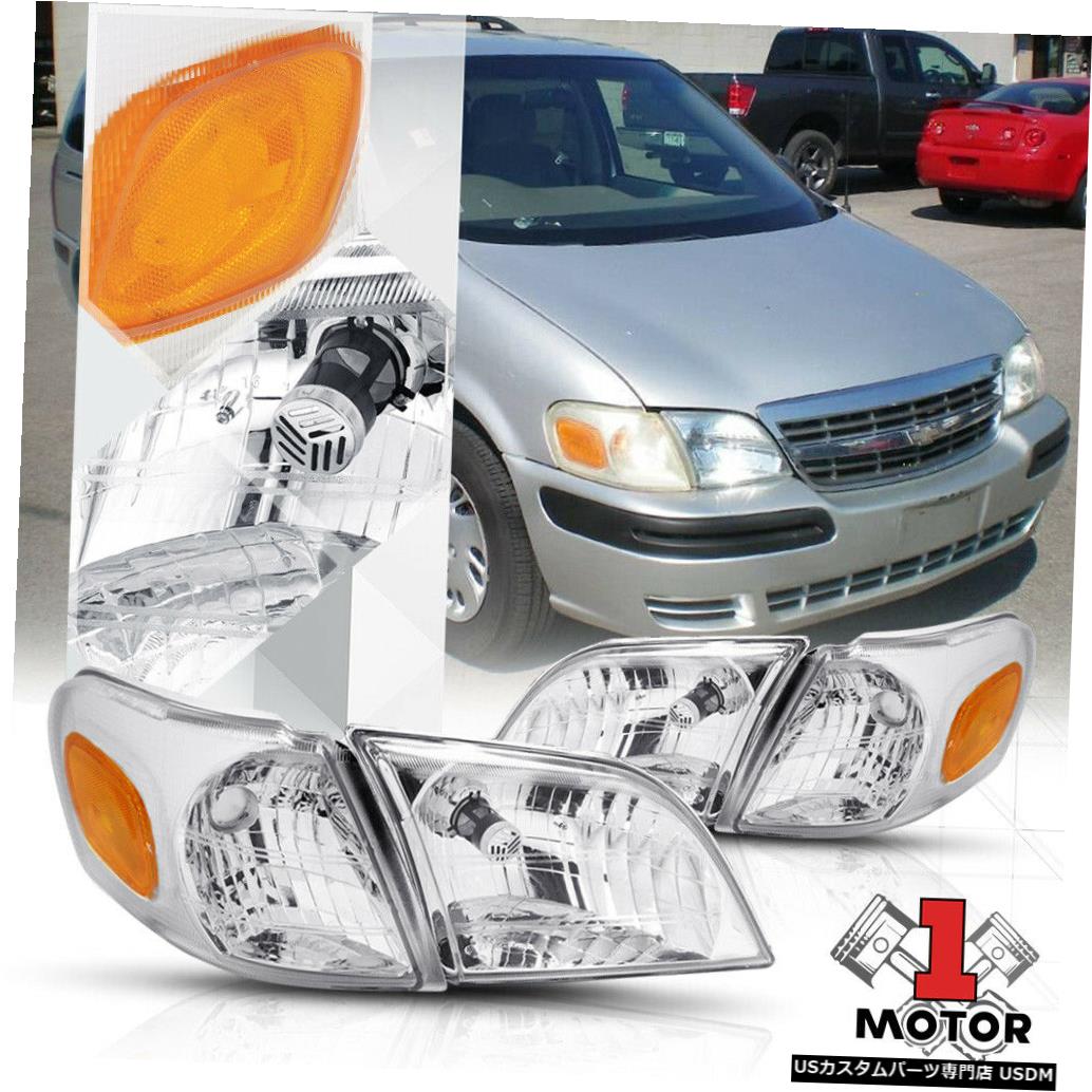 ヘッドライト 97-05 Montana / Ventur e / Silhouetteのクロームハウジングヘッドライトアンバーターンシグナル Chrome Housing Headlight Amber Turn Signal for 97-05 Montana/Venture/Silhouette 【並行輸入品】