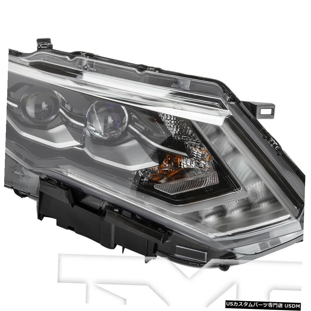 ネット限定 17 18 Fits 17 18日産ローグledヘッドライトフロントランプの乗客右側に適合 ヘッドライト Nissan Side Right Passenger Lamp Front Headlight Led Rogue ライト ランプ