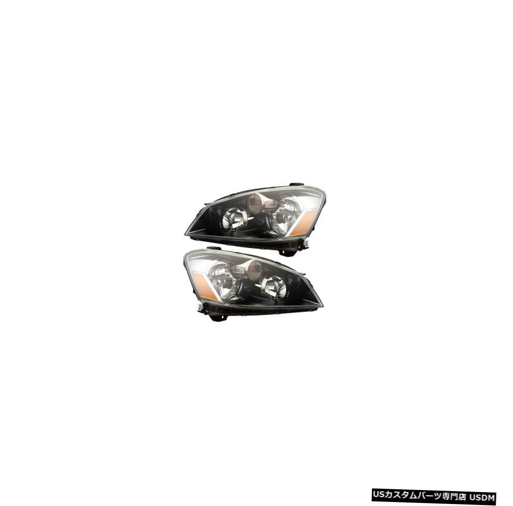 ヘッドライト Fits 05-06 Nissan Altima Driver & Passenger Headlights w/o HID Lamps Pair Set 【並行輸入品】