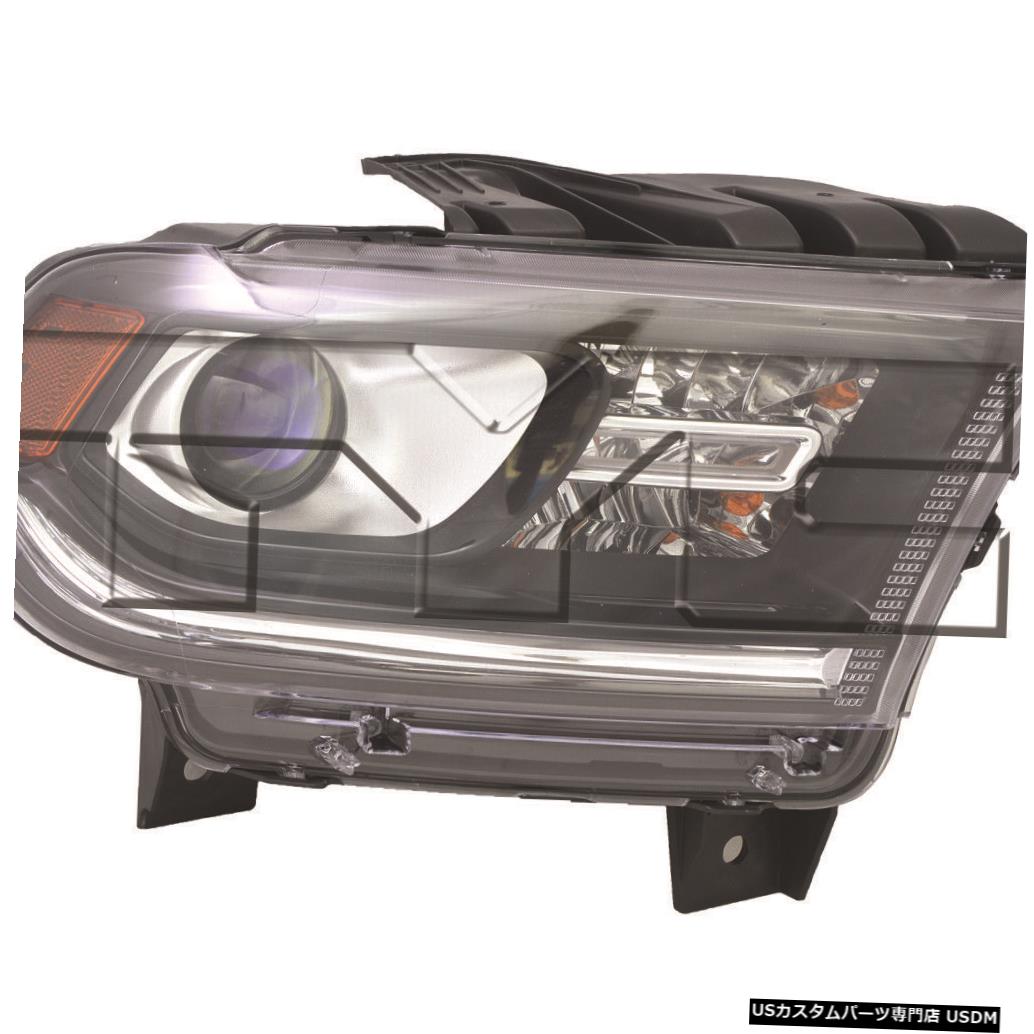 ヘッドライト 14-15ダッジデュランゴLED DRLハロゲンブラックパッセンジャーヘッドライトなし 14-15 Dodge Durango w/o LED DRL Halogen Black Passenger Headlight 【並行輸入品】