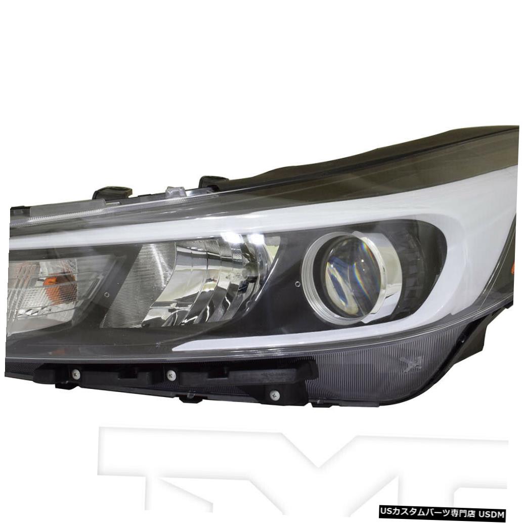 ヘッドライト 17-18 Kia Forte / Forte-5ハロゲンヘッドライト（LED DRLドライバー左側なし）に適合 Fits 17-18 Kia Forte/Forte-5 Halogen Headlight w/o LED DRL Driver Left Side 【並行輸入品】