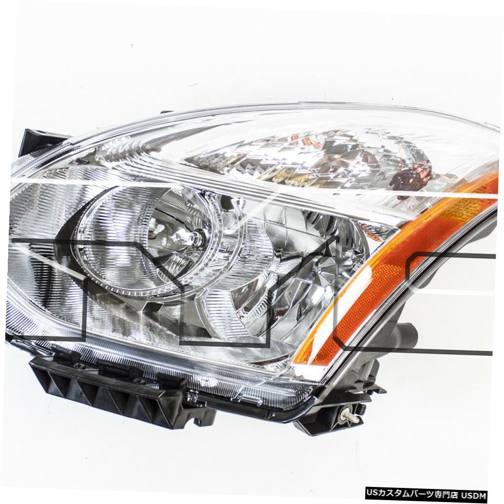ヘッドライト 11-12日産ローグハロゲン左ドライバーヘッドライトヘッドランプCAPAに適合 Fits 11-12 Nissan Rogue Halogen Left Driver Headlight Headlamp CAPA 【並行輸入品】