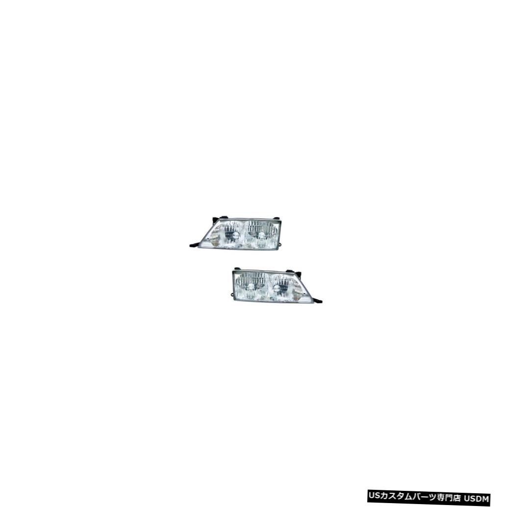 ヘッドライト 1989-1999 Toyota Avalon Driver & Passenger Side Headlights Lamps CAPA Pair Set 【並行輸入品】