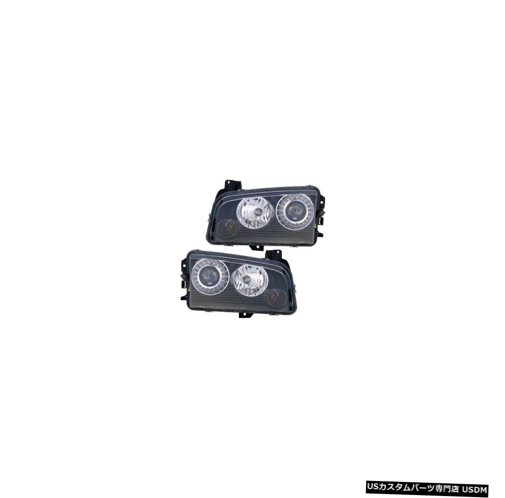 ヘッドライト 2008-2010 Dodge Charger Driver & Passenger Side HID Headlights Lamps Pair Set 【並行輸入品】 51,678円